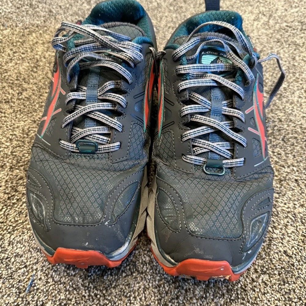 Altra Women's Lone Peak 3.0 A263low-1 Trail Running Shoes Brown Light Blue 10